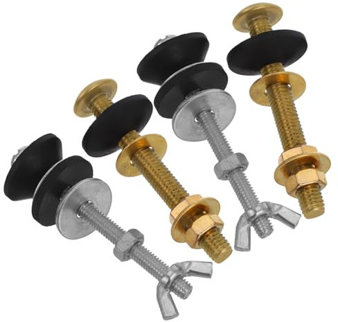 QUMIIRITY 4stücke Teiliges Universelles Toilettenspülkasten Schüssel-bolzen-kit Robuste Edelstahl-bolzen Mit Gummi-dichtungen Für Zuverlässige Befestigung Und Wasserdichten Schutz Im