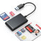 Lector Memory Stick Pro Duo - Lector Dnie Electronico con Lector de Tarjetas SIM, Micro SD, SD, MMC, TF, MS Duo, M2, Chip, Tacografo Digital, Firma Digital, 7-in-1 Adaptador de Memory Stick Pro Duo