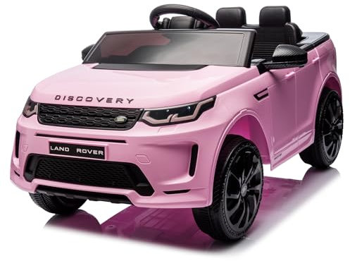 LALAHO Voiture Véhicule électrique Enfant Range Rover Evoque 12V avec télécommande à 2,4 GHz, Télécommande de Voiture Électrique (Rose1)