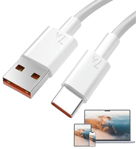 Type C USB Charging Cable Fast Charging 7A UniversalsCable Phones and Tablets 100W Intelligent Data Cable Efficient Charging High-Performance Type C Charger Speedys Data Transfer