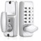 Zilimontt Impermeabile meccanica digitale serratura della porta tastiera Keyless Number Lock in lega di zinco, serratura a combinazione meccanica, serratura della porta con password, serratura senza