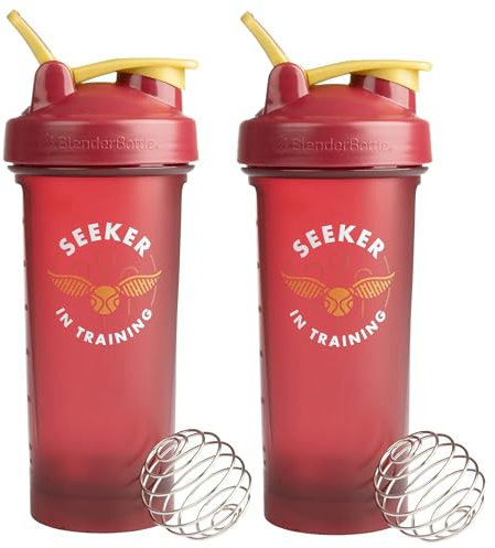 BlenderBottle Wizard Seeker in Trainings-Shaker-Flasche, 2er-Pack, 800 ml, BlenderBall Wisk Mixerball, Mischung von Proteinpulver, Sportgetränken, Shakes, Smoothies und mehr