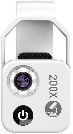 2025 New Nano Zoom 200x for iPhone, 200x Pocket Microscope Camera, Mini Microscope with Polarizer, High-Tech Clip-On Lens, More Stable and Clearer