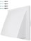 Capot de Conduit Mural Blanc Durable avec Clapet Anti-Refoulement | Grille de Ventilation ASA avec Bride | Protection Pluie et Vent – Grille d'Aération avec Clapet Anti-Retour. (Diamètre: 100 mm)