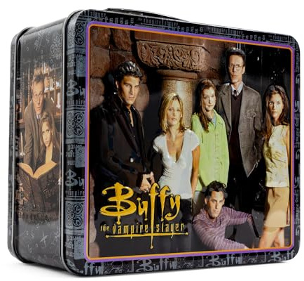 Toynk Buffy The Vampire Slayer Retro-Stil Metall Lunchbox | Wiederverwendbare Vorratsdose