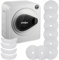 Green Blue GB405 Secadora de Ropa hasta 3kg | Secadora Eléctrica 830W de Evacuación | Independiente o de Pared Cinco Programas de Secado (Secadora GB405 + 4x Filtro)
