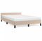 SXJEQOC Single Bed Bettgestell Double Bed Tagesbett - Bettgestell ohne Matratze Cappuccino-Braun 120x190cm Kunstleder für Gastzimmer Wohnzimmer Schlafzimmer Balkon