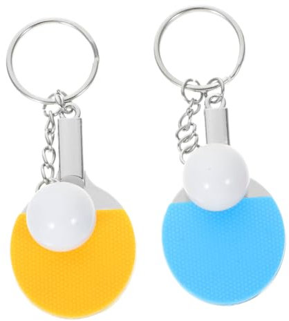 ibasenice Lot De 2 Porte-Clés De Tennis De Table Mignons Mini Porte-Clés Décoratifs Porte-Clés Souvenir De Match De Tennis De Table Porte-Clés De Sport pour Femmes