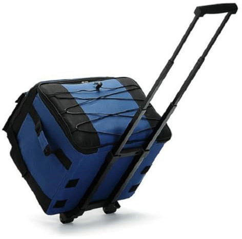 Refrigerador rodante Plegable, Bolsa de refrigerador aislada con Ruedas y Mango, 38 litros s Viajes para Comprar comestibles