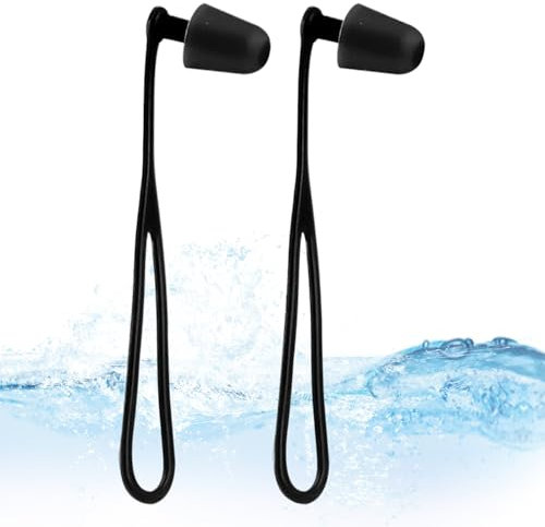 Bouchon Oreille Piscine - Cordon de Bain Étanches | Bouchons d Oreille en Silicone | Accessoires Sécurisés pour Activités Aquatiques Adultes et