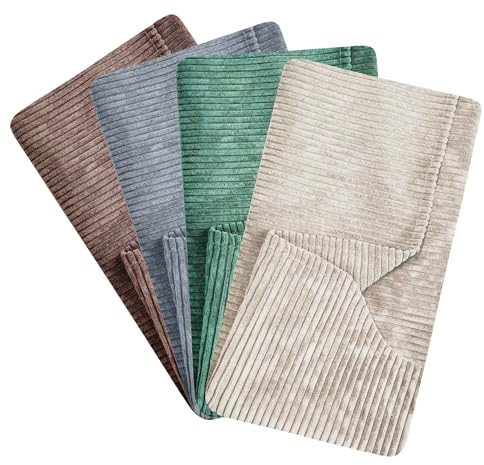 4L Textil Morbido Letto per cani in velluto a coste Hugo Premium-LINE Ortopedico Cuccia Cane interno Divano Cuscino per Cane memory foam(Verde(Cover),100x80 cm)