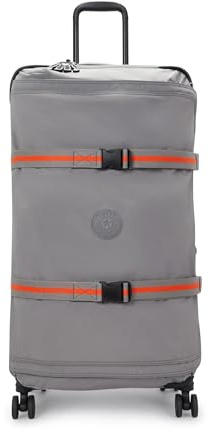 Kipling Damen Medium Softside Spinner Wheel Gepäck, Einladendes Grau, Large, Casual