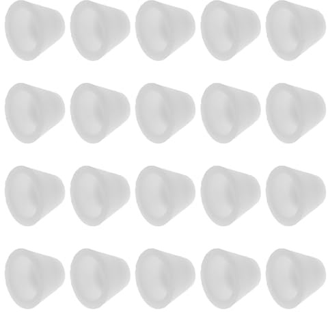 POPETPOP Nail Drill Dust Protector Cover Silicone Dust Collector Cap Mini Stopper for Nail Drill Bits White Compact Design for Home and Beauty Salon Use