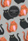 Notizbuch Blanko: Blanko Notizbuch A4 110 Seiten, Vintage Softcover, Weißes Papier - Dickes Notizheft, Skizzenbuch, Zeichenbuch, Blankobuch, Sketchbook; Motiv: Muster Katzen Katze Haustier Grau