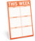 This Week Pad (Orange) (Knock Knock Pads)