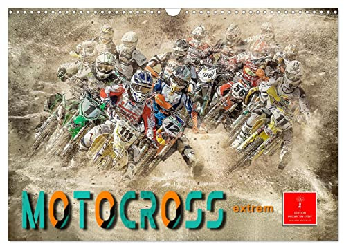 Motocross extrem (Wandkalender 2026 DIN A3 quer), CALVENDO Monatskalender: Motocross, faszinierender Extremsport mit spektakulären Sprüngen (CALVENDO Sport)