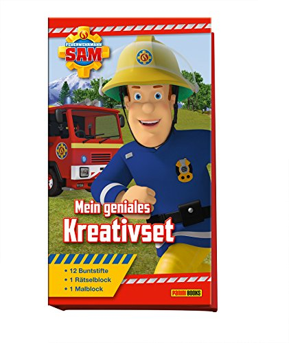 Feuerwehrmann Sam: Mein geniales Kreativset: Malblock, Rätselblock, 12 Buntstifte
