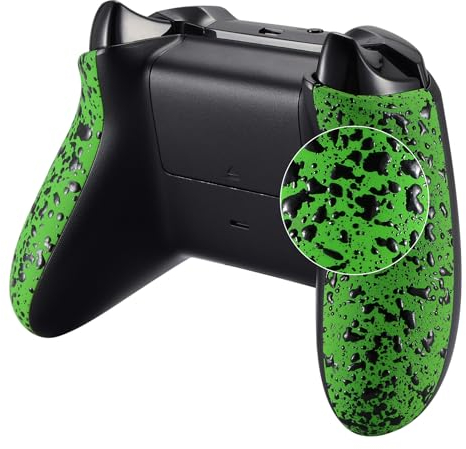 eXtremeRate Grip Cover per Xbox One S X Controller Pannello Laterale Pezzi Ricambio per Xbox One S X Joystick(Model 1708)-Verde Antiscivolo