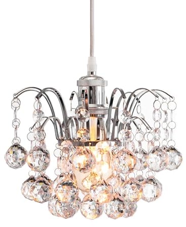 INNOTECK Faceted Oriel Pendant Light Shade, Steel