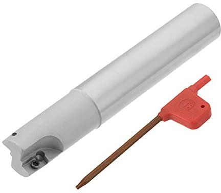 Utoolmart - Lot de 2 flûtes de contrôle numérique - Barre de fraiseuse à tige droite - Pour lame APMT1135PDER assemblée sur fraises - 1 pièce, UT190924X-0066, gris, BAP 300R C20-20-120-2T