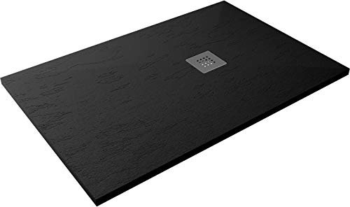 HIDRONATUR Receveur de Douche Extra-Plat Clasic 80x140 Noir
