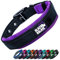 Black Rhino - Comfort Collar Ultrasoft Neopren Gepolstertes Hundehalsband - Alle Rassen - Strapazierfähig Verstellbar Reflektierend Wetterfest - Groß - Lila/Blau