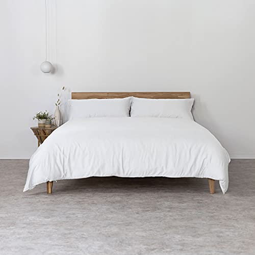 AGA.PIE Bambus Lyocell Bettwäsche-Set 200x200 + 2X 80x40 cm - Weiß, 100% Bio Oeko-Tex 100, für Allergiker, Antibakteriell, Ganzjahres-Bettwäsche, Atmungsaktiv, Geruchshemmend, Besonders sanft