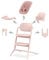 CYBEX Gold LEMO Hochstuhl 4in1-Set, Mitwachsend, 0 - 99 Jahre, Ab Geburt, Inkl. Bouncer Nest, Baby-Set, Snack Tray, Neugeboreneneinlage und Adapter-Set, Buchenholz/Aluminium/Kunststoff, Pearl Pink