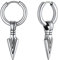 FaithHeart Viking Stil Pfeil Ohrring Punk Stil Creolen Ohrring Edelstahl Hängende Speer Ohrringe mit Geschenkebox für Herren Männer