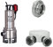 T.I.P. Bomba Sumergible de Construcción de Inox Extrema 300/10 IX + C 52 acoplamiento 1,5 pulgadas, IG 45,48 mm + Manguera de tejido con acoplamientos de 2 pulgadas C 52