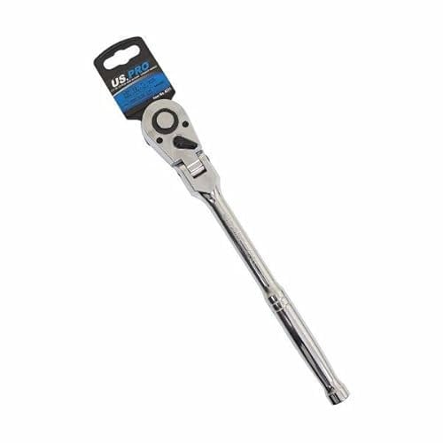 US PRO Tools 1/2 DR 72T Flexi Head Ratchet with Straight Handle 4231