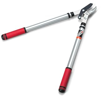 Kimura ® Pro Troncarami da giardino per carichi pesanti Troncarami a incudine Premium con meccanismo ad azione composta, manici telescopici leggeri, lame affilate in acciaio giapponese SK5, cesoie da