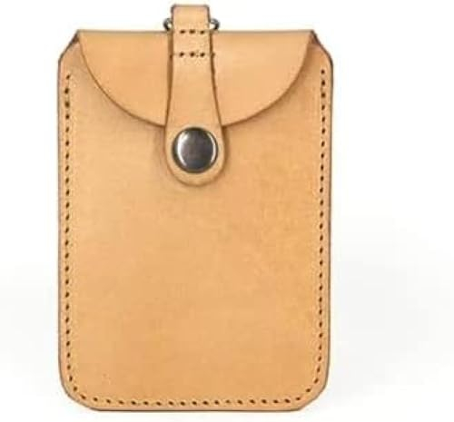 Personalisiertes Schlüsselband, Raffinierte Ausweishüllen, Vertikale Arbeit, Echtes Leder, Studentenausweis, Bus-Kreditkartenhalter, Einziehbares Schlüsselband, Tag, Tasche, Ausweishüllen,Natur,Pl