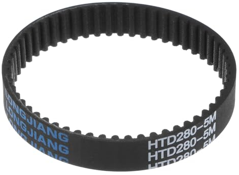 sourcing map HTD5M-280 Gummizahnriemen 56 Zähne Geschlossene Schleife Riemenscheibe Zahnriemen 15mm Breite, 280mm Umfang Synchronriemen