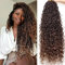 Samtress Goddess Locs Crochet Hair 24 Inch Pre-looped Faux Locs Synthetic Crochet Braids 8 Packs Bohemian Soft River Crochet Braids with Curly Ends for Black Women (#T30)