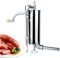 QXYOGO Embutidor Manual de Carne for Salchichas, máquina de llenado de Salchichas de Acero Inoxidable, Tubo, jeringa casera, Fabricante de Salchichas, 4 Uds., 165mm/6,5 Pulgadas(5.4cm)