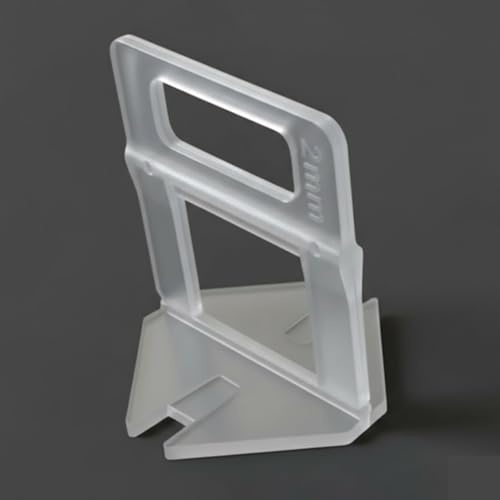 Zuglaschen Fliesen Abstandhalter Nivelliersystem 1 mm / 1,5 mm / 2 mm / 2,5 mm und 3 mm für Fliesenstärke 3 mm - 12 mm (500 Stk., 2 mm)