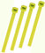 Hyfive Yellow Cable Ties Cable Tidy Tie Wraps 200 x 4.8 mm - Pack of 25