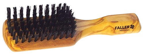 Faller Haarbürste aus Olivenholz, für alle Haartypen, unisex, Holzfarbe/Schwarz