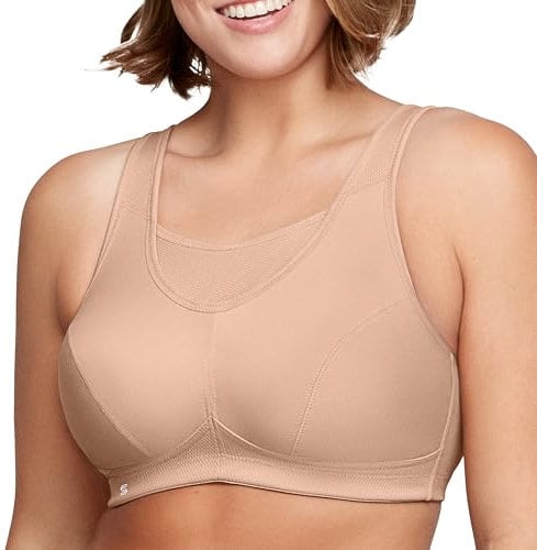 Große Größen Plusgröße Bustier Sport-BH mit bestem Halt ohne Bügel Nr. 1066, Haut, 80I