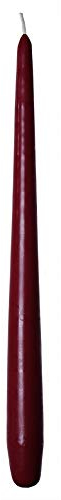 Sovie CANDLES Spitzkerzen Premium Ø 2,2cm x 28cm, Tafelkerzen Tischkerzen Leuchterkerzen Kerzen, 24 Stück, Brenndauer ca. 10 Std. (Bordeaux)