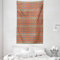 ABAKUHAUS Aztekenmuster Wandteppich und Tagesdecke, Peru Folk Pastellmotive aus Weiches Mikrofaser Stoff Waschbar ohne Verblassen Digitaldruck, 140 x 230 cm, Orange Rot