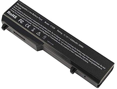 K738H T114C T112 T116C PP36L PP36S 312-0724 312-0922 N958C N950C 0K738H 0N241H Remplacement de la batterie d'ordinateur portable pour Dell Vostro 1310 1320 1510 1511 1520 2510 Series(11.1V 5200mAh)