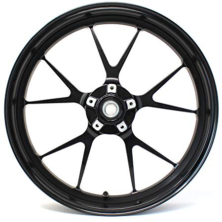 Felgenrandaufkleber Felgenrand Stripes Breite 7mm Matt Glanz Carbon mit Montagetool 16 17 18 19 Zoll Zubehör für Auto Motorrad Felgen Aufkleber (Matt Schwarz)