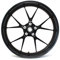 Felgenrandaufkleber Felgenrand Stripes Breite 7mm Matt Glanz Carbon mit Montagetool 16 17 18 19 Zoll Zubehör für Auto Motorrad Felgen Aufkleber (Matt Schwarz)