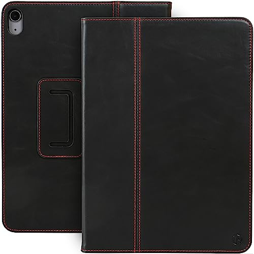 Casemade Schutzhülle aus echtem Leder, kompatibel mit iPad Air 27,9 cm (11 Zoll) M4/M3/M2 (2026/2025/2024), iPad Air 5. / 4. Generation 10,9 Zoll (27,9 cm), Vollnarbenleder, automatische Sleep