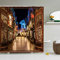 ELD 180X180cm Magic World Harry Film Duschvorhang Winkelgasse Dekor Nacht Straße Dekor Kinder Kind Der Film Duschvorhänge Mode Kunst Dekoration