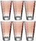 LEONARDO HOME 025902 Trinkglas OPTIC 6er-Set 300 ml rot, Glas, Orange