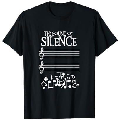 The Sound Of Silence Humorvolle Musik T-Shirt für Musiker T-Shirt