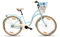 Goetze Style 26 Zoll Damen Citybike, 17 Zoll Tiefeinsteiger Rahmen, 3-Gang Nabenschaltung, Rücktrittbremse, LED-Beleuchtung, Gepäckträger, Komfortsattel, Schutzbleche, Rattankorb mit Stoffeinsatz!